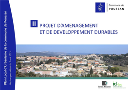 Plan Local D'urbanisme De La Commune De Poussan Projet D