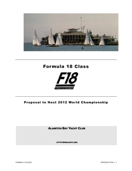Formula 18 Class