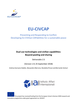 Dual Use Technologies and Civilian Capabilities: Beyond Pooling and Sharing