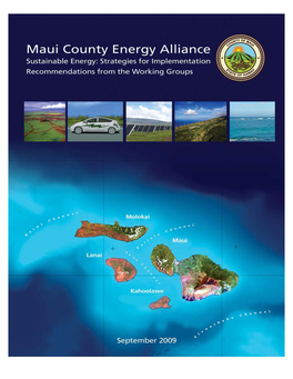 Maui County Energy Alliance Report