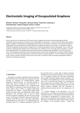 Electrostatic Imaging of Encapsulated Graphene