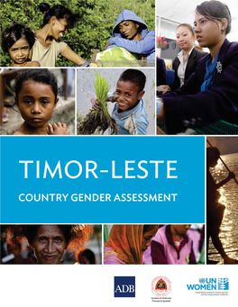 Timor-Leste Country Gender Assessment