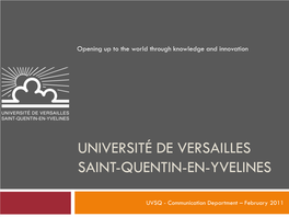 Université De Versailles Saint-Quentin-En-Yvelines