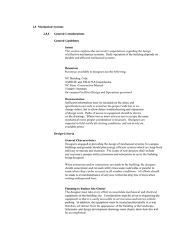 2.8 Mechanical Systems 2.8.1 General Considerations General