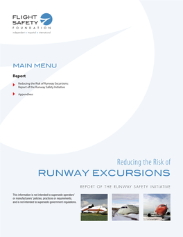 Reducing the Risk Runway Excursions