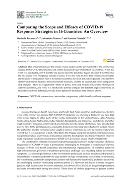 Comparing the Scope and Efficacy of COVID-19 Response Strategies In