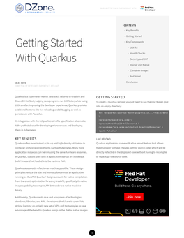 Getting Started with Quarkus