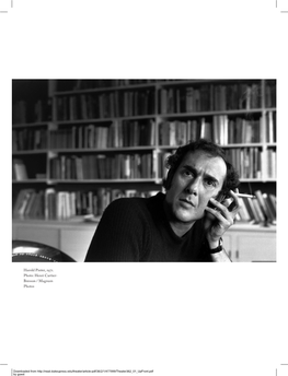 Harold Pinter, 1971. Photo: Henri Cartier- Bresson / Magnum Photos