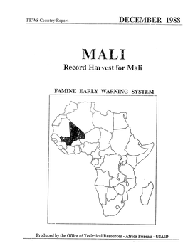 DECEMBER 1988 Record Hat-Vest for Mali