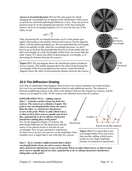 25-2 the Diffraction Grating