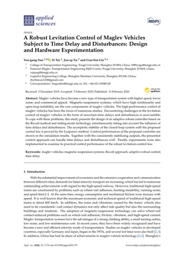 A Robust Levitation Control of Maglev Vehicles Subject to Time Delay and Disturbances: Design and Hardware Experimentation