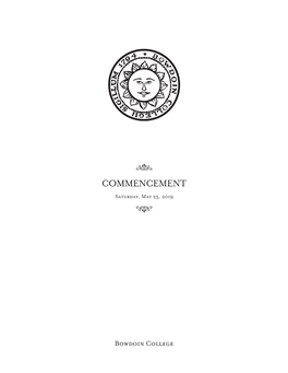 COMMENCEMENT Saturday,N May 25, 2019