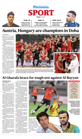 Austria, Hungary Are Champions in Doha