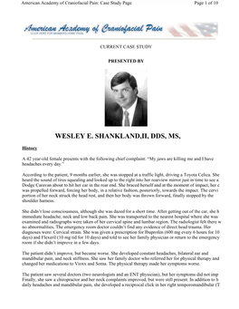 Wesley E. Shankland,Ii, Dds, Ms