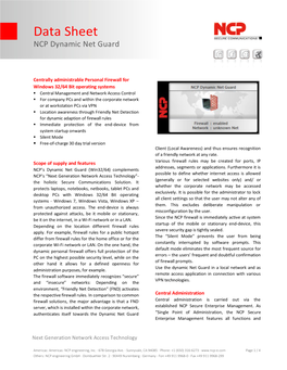 NCP Dynamic Personal Firewall (Win32/64)