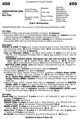 Consigned by Fenpark Stables Danehill Danzig Razyana