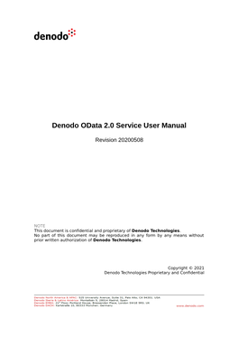 Denodo Odata 2.0 Service User Manual