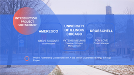 University of Illinois Chicago Ameresco Kroeschell