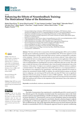 Enhancing the Effects of Neurofeedback Training: the Motivational Value of the Reinforcers