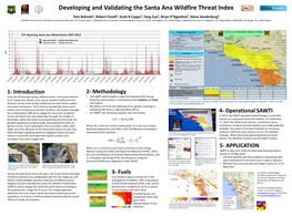 Santa Ana Wildfire Threat Index