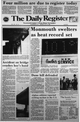 Monmouth Swelters As Heat Record