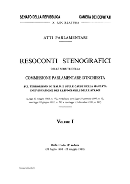 Resoconti Stenografici