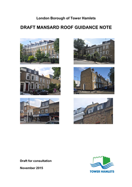 Draft Mansard Roof Guidance 201115