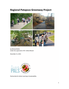 Regional Patapsco Greenway Project