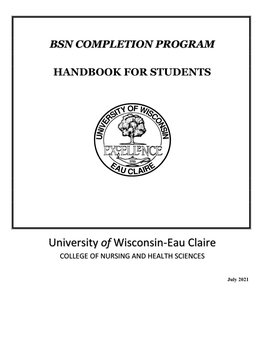 BSN Completion Program Handbook for Students