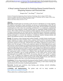 A Deep Learning Framework for Predicting Human Essential Genes by Integrating Sequence and Functional Data