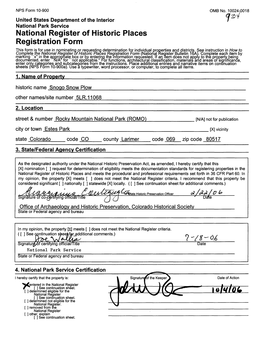 National Register of Historic Places Registration Form This~____, ,.,,. Form Is for ., ,.. ....„