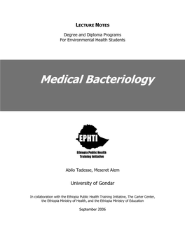 Medical Bacteriology