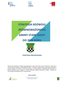 Strategia Rozwoju Zrównoważonego Gminy Stare Juchy Do 2020 Roku