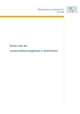 Grüne Liste Der Landschaftsschutzgebiete In