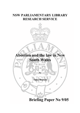 Abortion and the Law in New