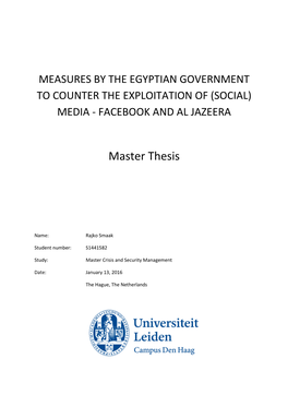 Master Thesis