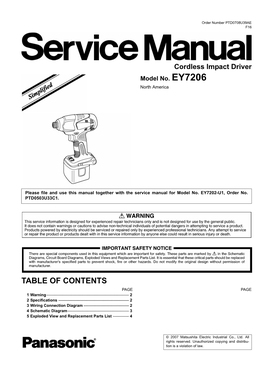 Table of Contents