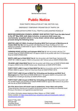 Public Notice