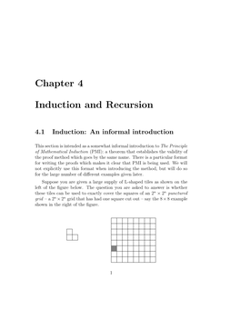 Chapter 4 Induction and Recursion