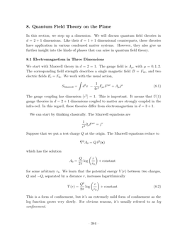 8. Quantum Field Theory on the Plane