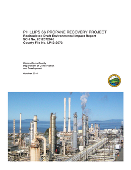 Phillips 66 Propane Recovery Project Recirculated DEIR