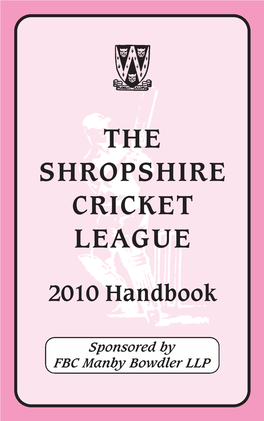 League Handbook 2010.Qxp