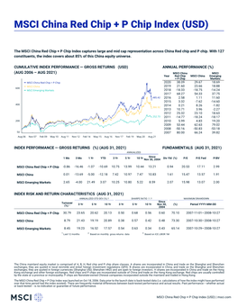 MSCI China Red Chip + P Chip Index (USD) (GROSS)