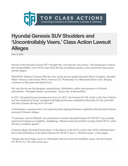 Class Action Lawsuit Alleges