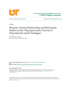 Structure-Activity Relationship and Mechanistic Studies on The