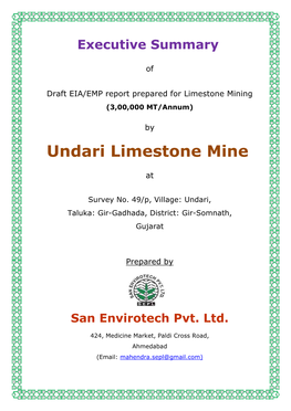 Undari Limestone Mine