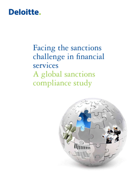 Facing the Sanctions Challenge in Financial Services a Global Sanctions Compliance Study Contents