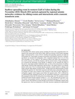 Geophysical Journal International