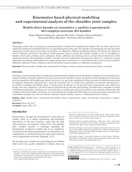 Kinematics Based Physical Modelling and Experimental Analysis of The