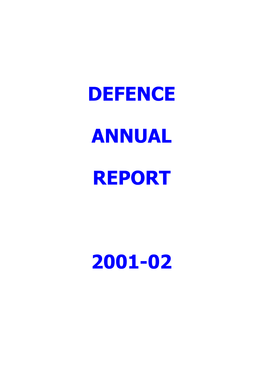 Australian Department of Defence Annual Report 2001